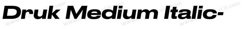 Druk Medium Italic字体转换